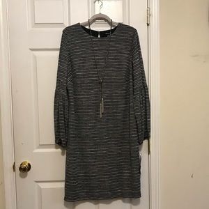 Black and silver dress